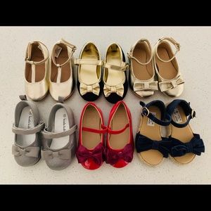 Size 4 hard sole girl baby shoes